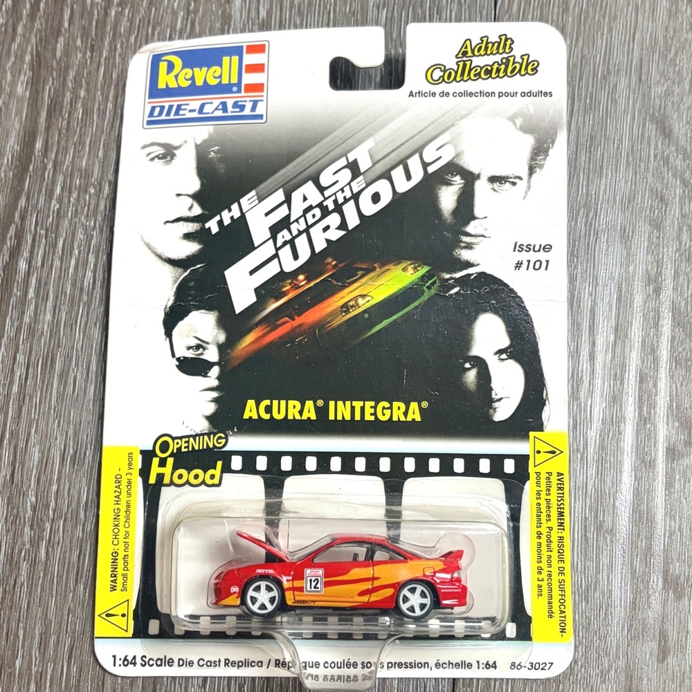 Revell Fast and the Furious Acura Integra 1:64 Die-Cast Red Issue 101 86-3027